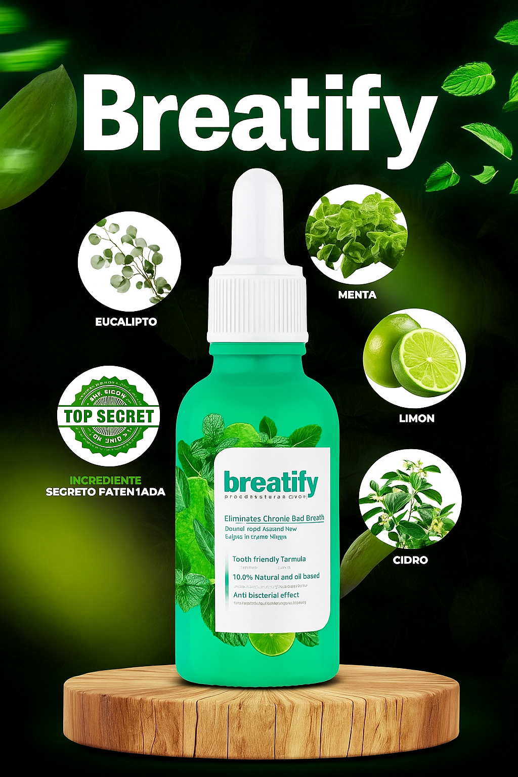 Breatify: "Aliento fresco. Instantáneo. Discreto"