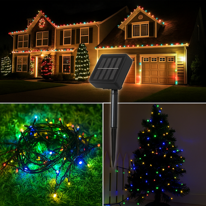 Luces navideñas con Panel solar, de 17 mts y (170 Leds)