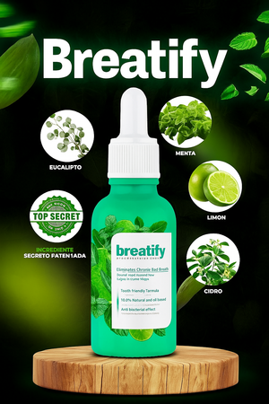 Breatify: "Aliento fresco. Instantáneo. Discreto"