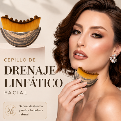 Cepillo drenaje linfático facial
