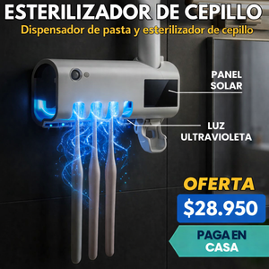 Dispensador de Pasta + Porta Cepillos UV