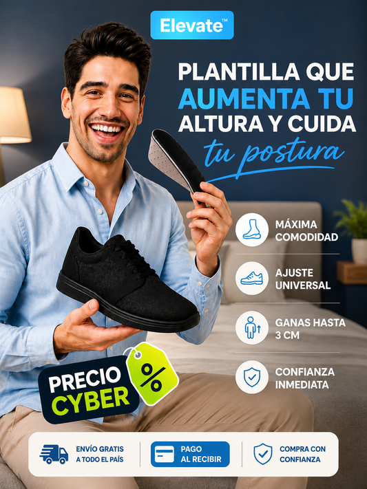 Elevate™ – Plantilla aumenta altura ortopédica