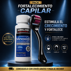 Minoxidil kirkland 5% 1B + Dermaroller
