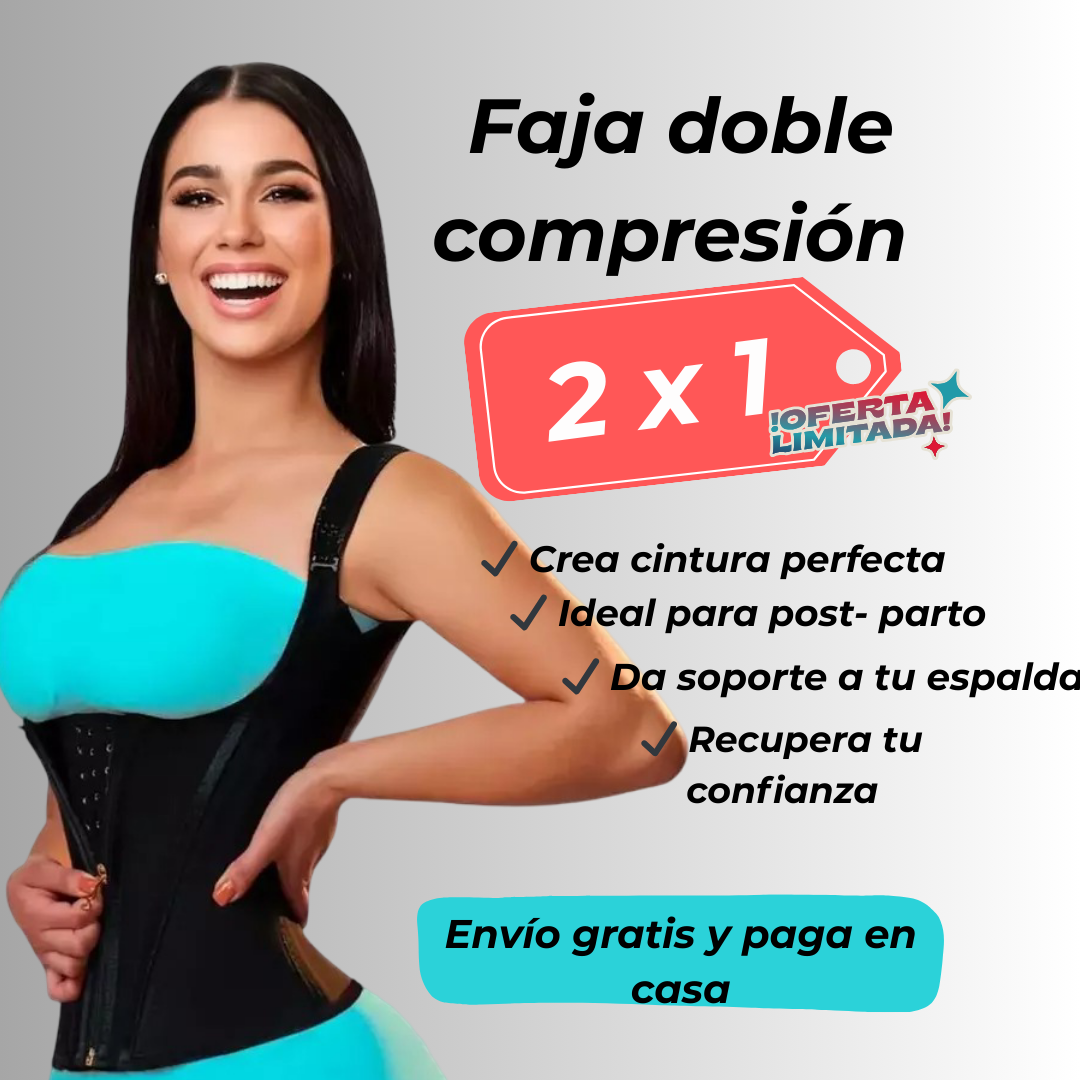 ✅2x1 Faja Reductora  doble compresión